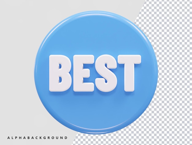 PSD best text effect icon 3d rendering illustration