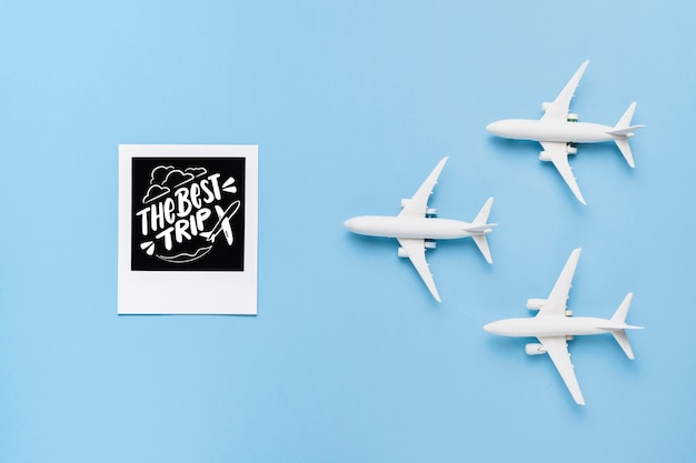 The best trip, with three airplane toys