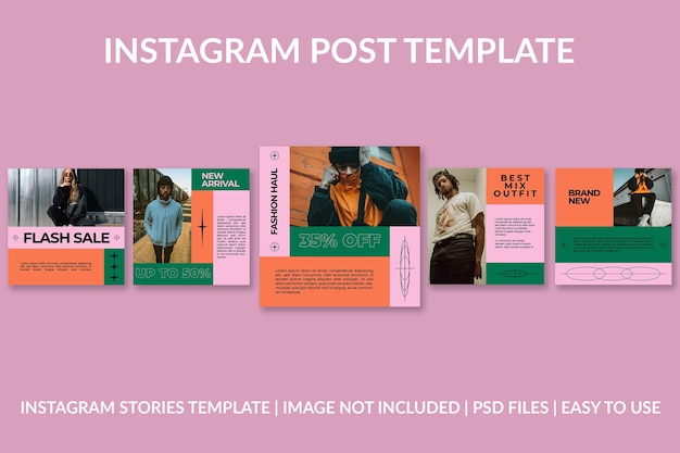 PSD beste 1 instagram post template