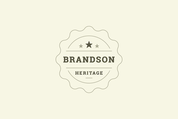 Beste kwaliteit product vintage cirkel logo ontwerp sjabloon met sterren en plaats voor tekst