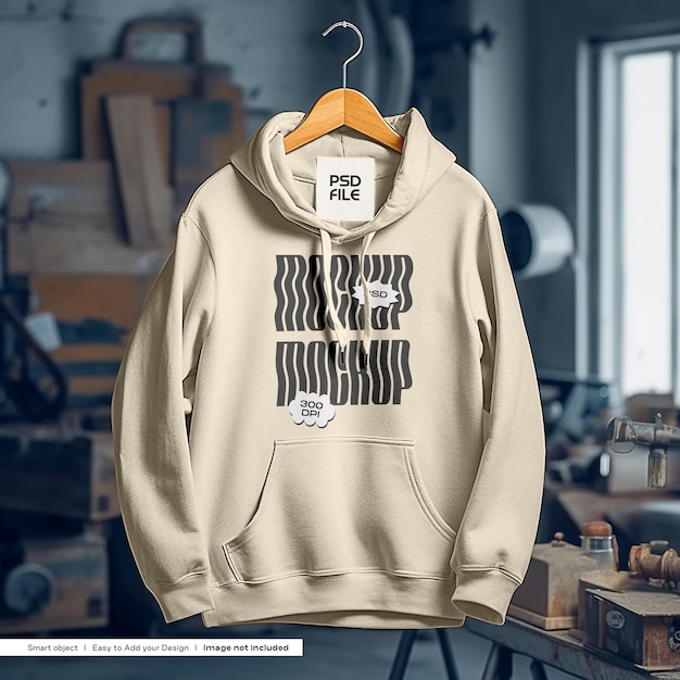 Beste realistische hoodie-mockup van topkwaliteit