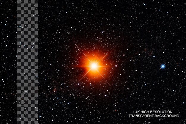 Betelgeuse alpha orionistype m1 2iaiab red supergiant on transparent background