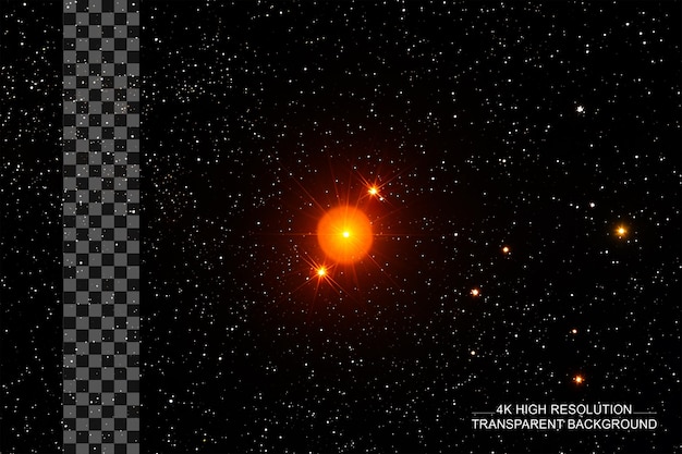 Betelgeuse alpha orionistype m1 2iaiab supergigante rossa su sfondo trasparente