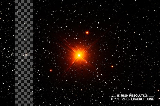 PSD betelgeuse alpha orionistype m1 2iaiab red supergiant on transparent background