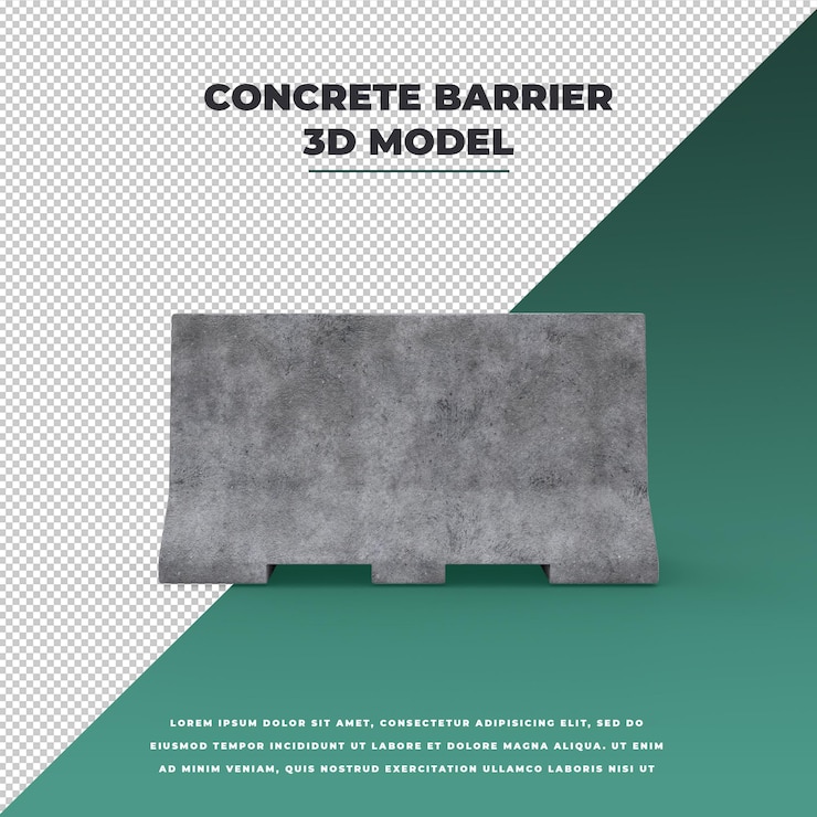 PSD betonnen barrière