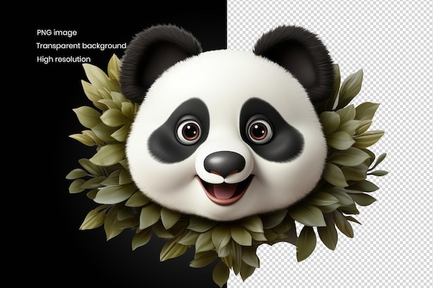 PSD betoverende 3d panda gaze