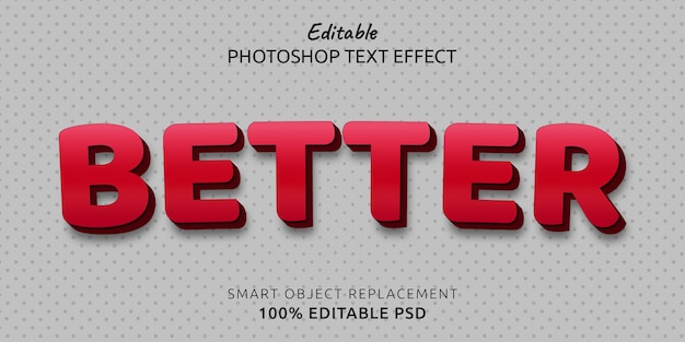 Better Editable Photoshop Text Style Effect