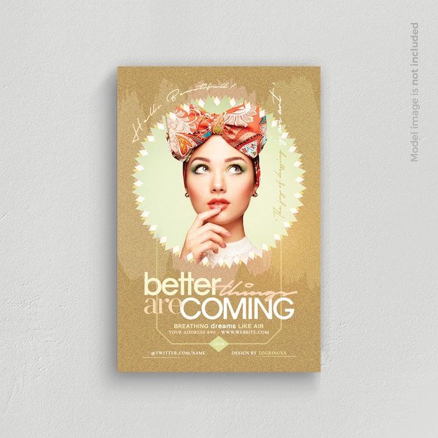 PSD better things are coming flyer template