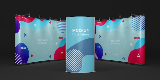 Beursstand mock-up assortiment