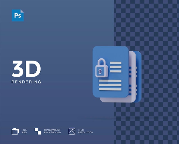 Beveiliging van 3d-illustratiebestanden