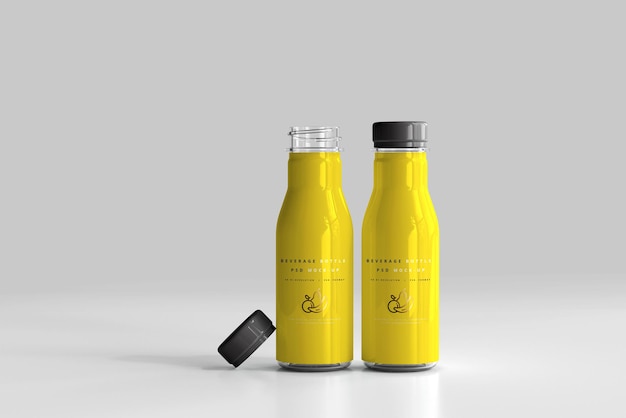 Beverage Bottle Mockup