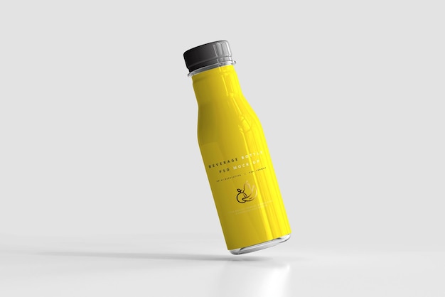 Beverage bottle mockup