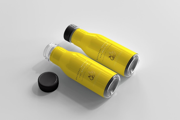 PSD beverage bottle mockup