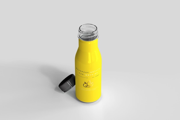 Beverage bottle mockup