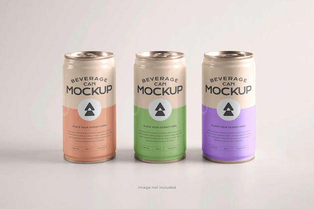 Beverage can mockup