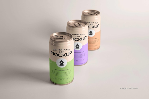 Beverage can mockup