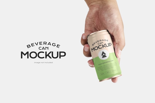 PSD beverage can mockup