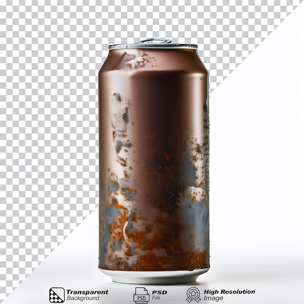 Beverage Can Rusty Multi Posed isolated on transparent background
