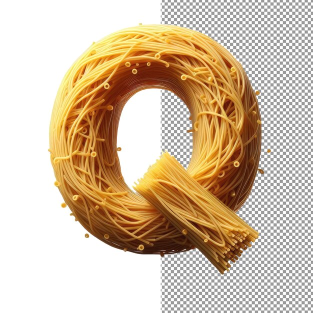 Bevredig uw visuele drang naar spaghettibrieven op een png-achtergrond
