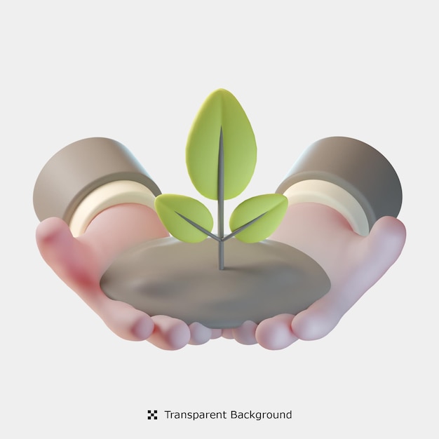 Bewaar ecologie 3d pictogramillustratie