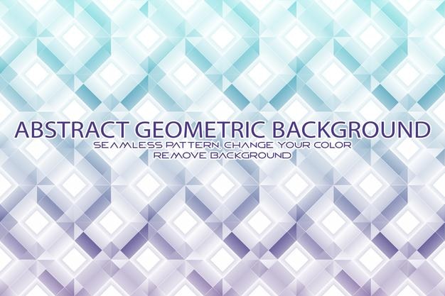 Bewerkbaar geometrisch patroon met gestructureerde achtergrond en afzonderlijke textuur