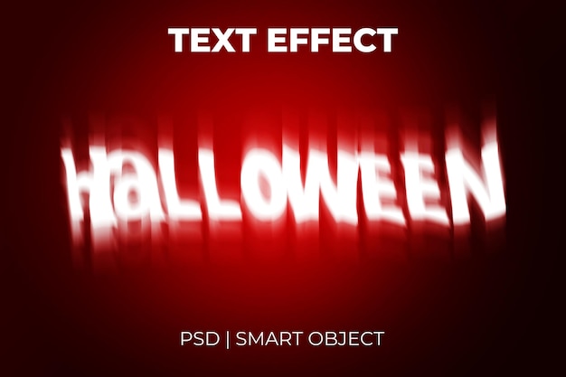 Bewerkbaar teksteffect in halloween-tekststijl