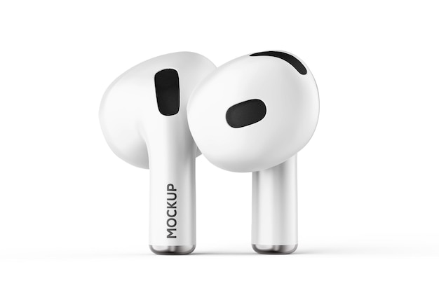 Bewerkbare Airpods Mockup voor Branding