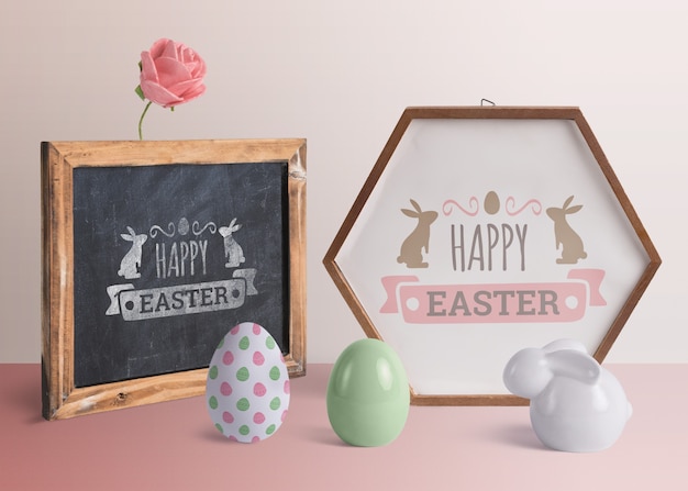 bewerkbare scene creator easter mockup