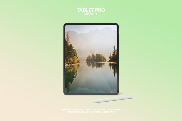 PSD bewerkbare tablet pro-schermmodel voor digitaal apparaat