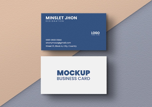 Bewerkbare visitekaartje Mockup PSD