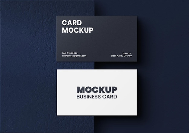 Bewerkbare visitekaartje Mockup PSD