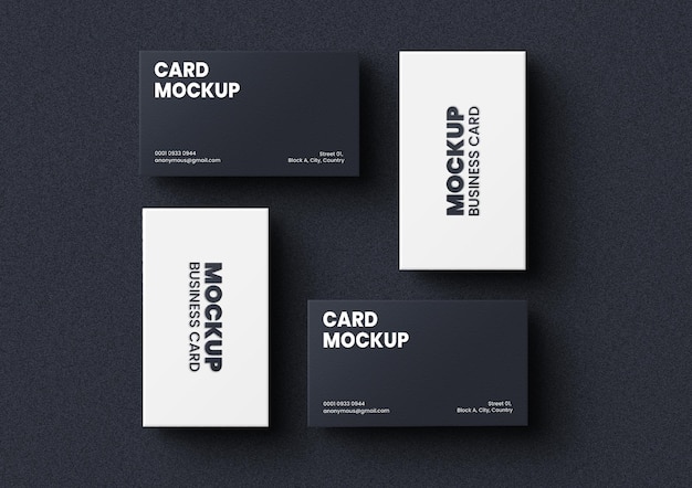 Bewerkbare visitekaartje Mockup PSD