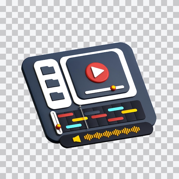 Bewerkingssoftware 3D-icone