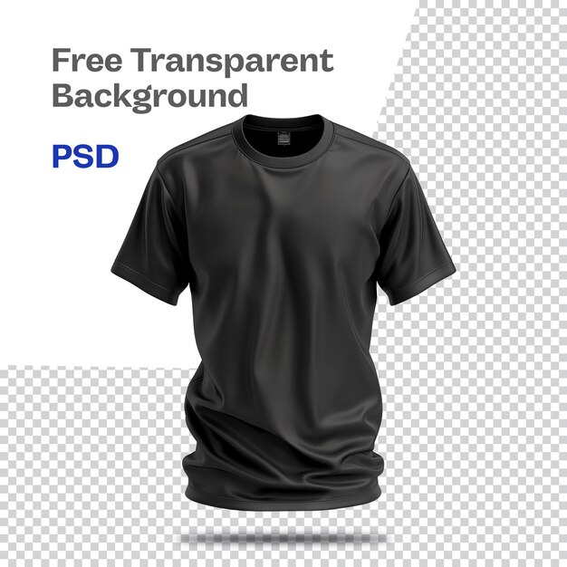 PSD bezpłatna czarna koszula psd