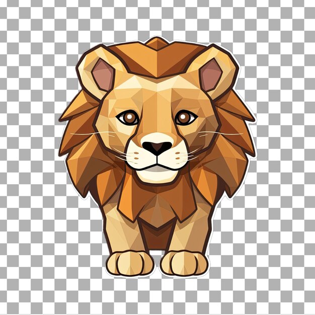 PSD bezpłatny psd cute kawaii lion png