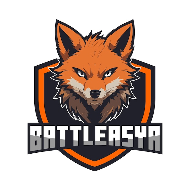 Bezpłatny szablon logo PSD Fox Gaming 2024