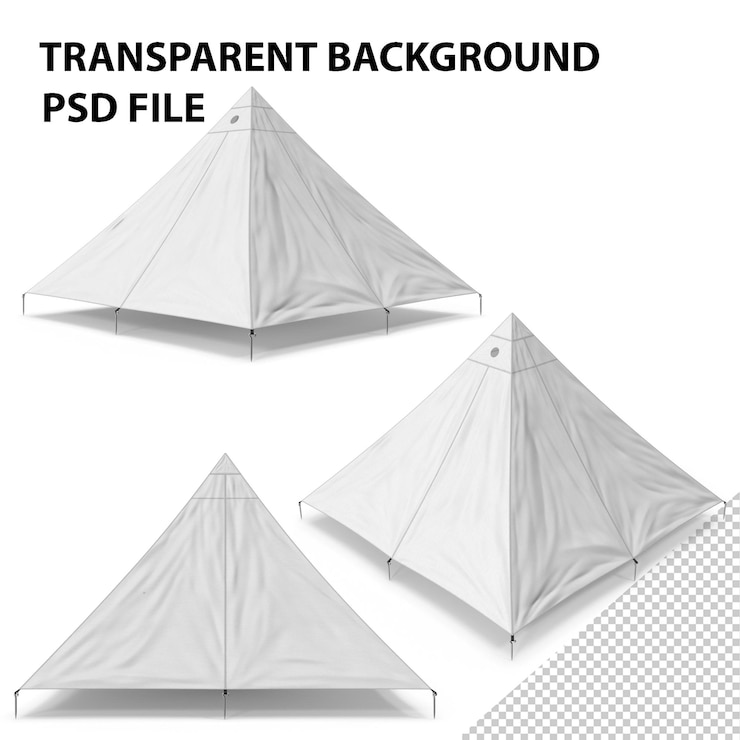 PSD bezpodłogowy namiot kempingowy png