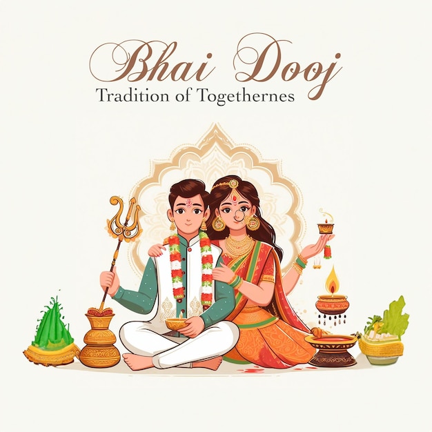 PSD bhai dooj 인스타그램 소셜 미디어 디자인