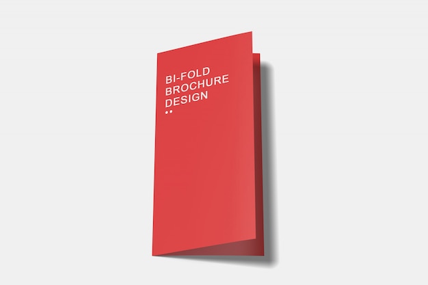 Bi-fold brochure mock-up