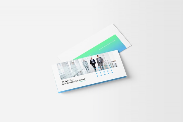 Bi-fold brochure mockup