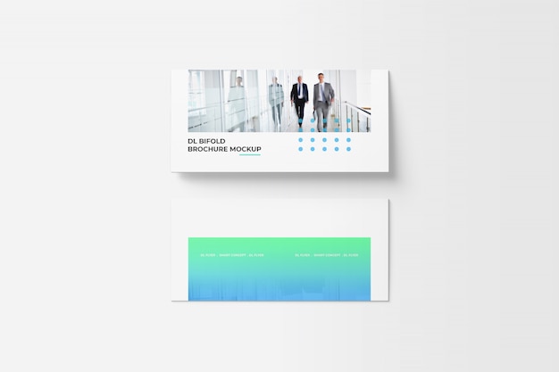 Bi-fold brochure mockup