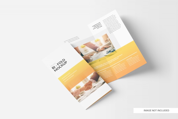 Bi-fold brochure mockup