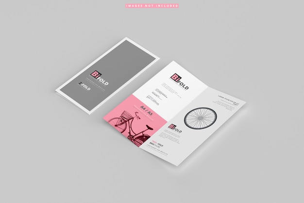 Mockup brochure pieghevole