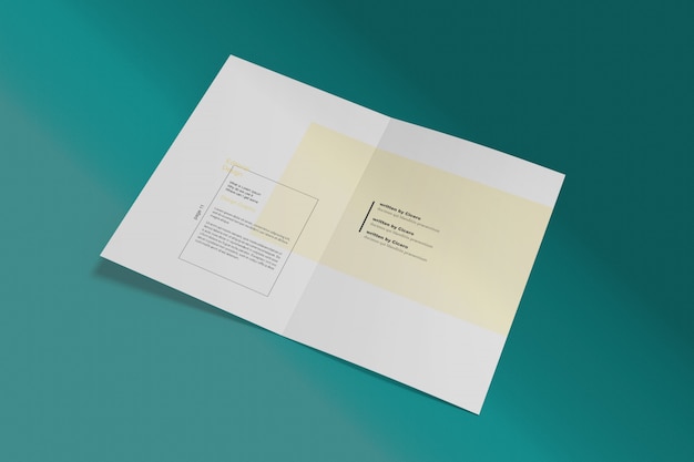 Bi-fold mockup