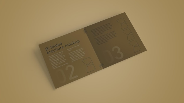 Bi fold square brochure mockup psd mockup brochure mockup 2 fold brochure mockup