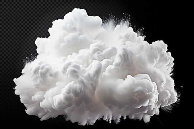 PSD biała chmura przezroczyste tło