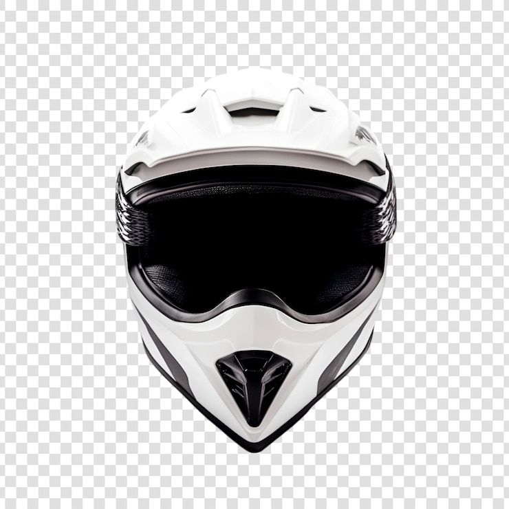 PSD biały i czarny hełm motocrossowy sprzęt bezpieczeństwa sportowy