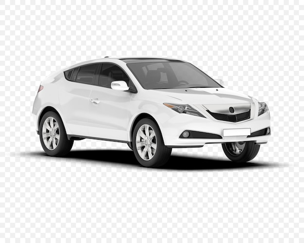Biały luksusowy coupe