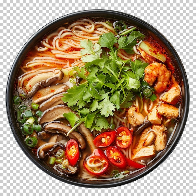 Bibimbap ramen aziatische soep koreaanse kaas gochujang kippen plak thai geïsoleerde png achtergrond