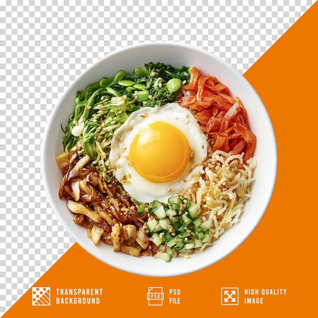 Bibimbap на прозрачном фоне